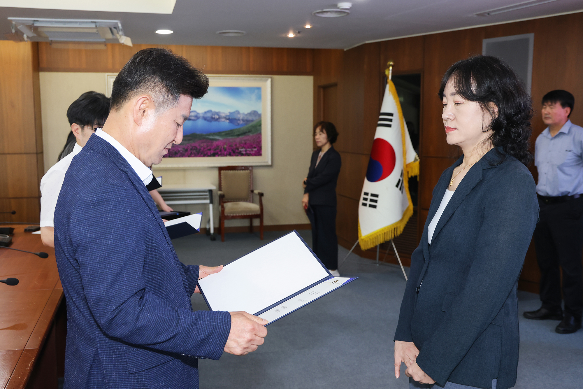4,5급 공무원 임용장 수여식 해당 썸네일입니다