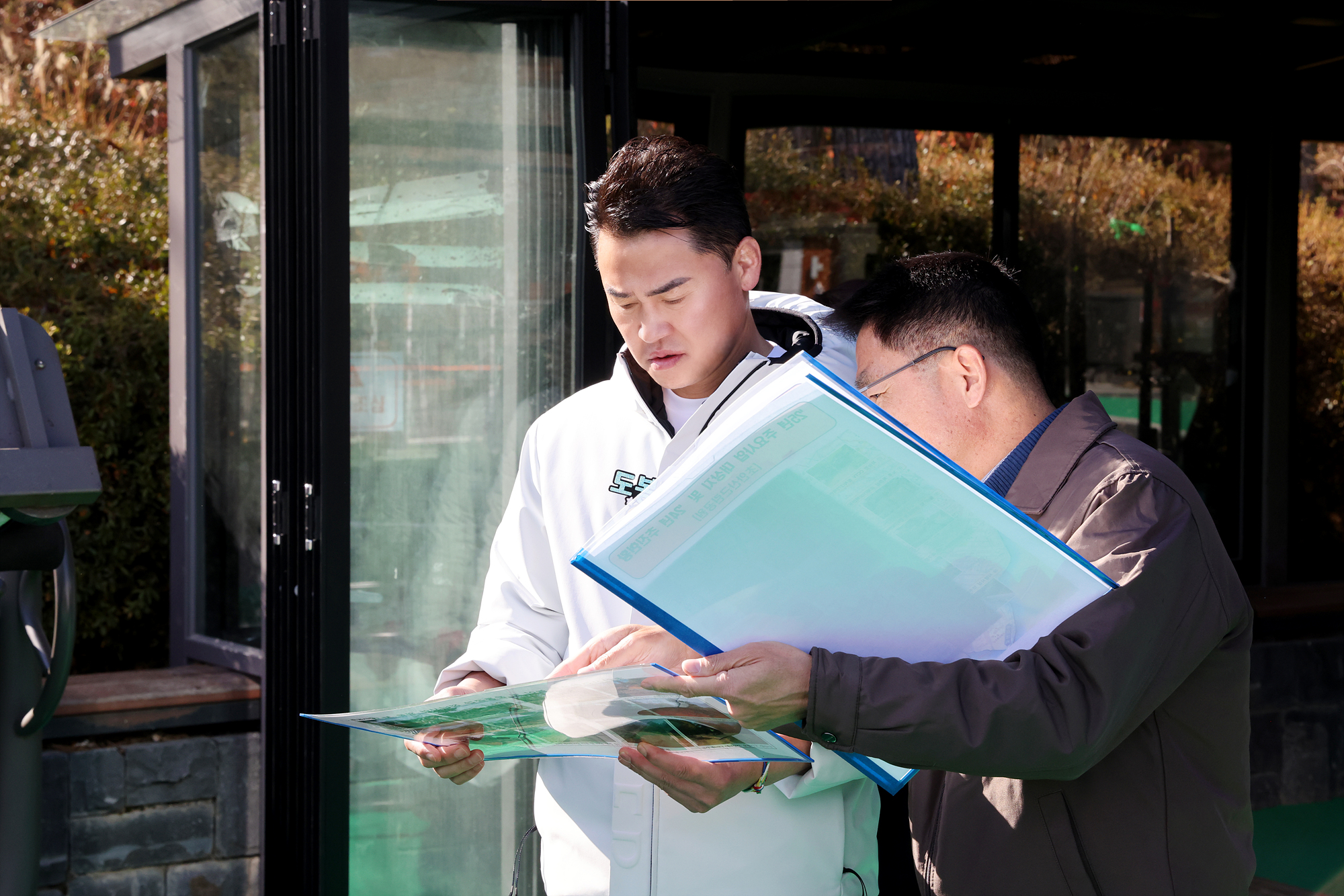 초안산근린공원 놀이 및 운동공간 정비사업 현장점검 해당 썸네일입니다