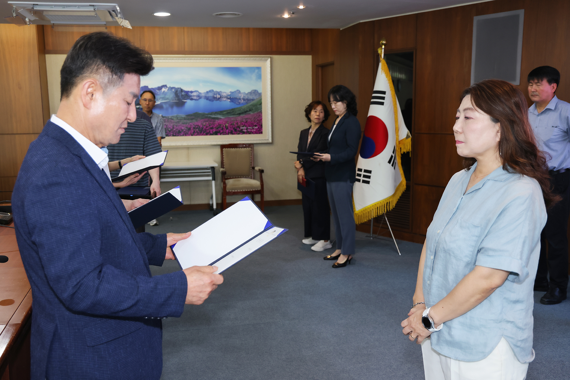 4,5급 공무원 임용장 수여식 해당 썸네일입니다