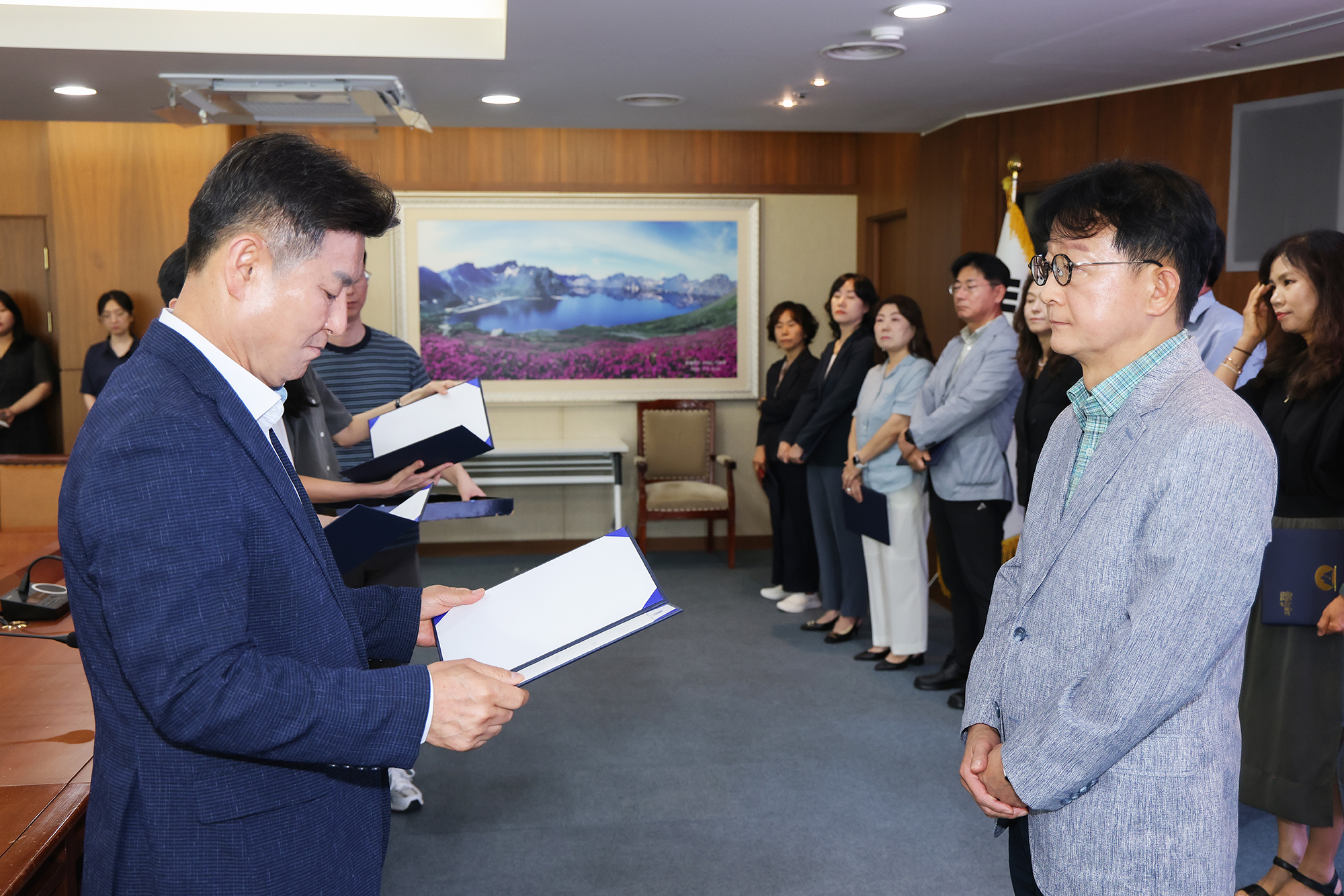 4,5급 공무원 임용장 수여식 해당 썸네일입니다