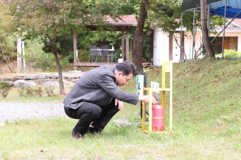 구민전용 캠핑장 후보지 현장 방문