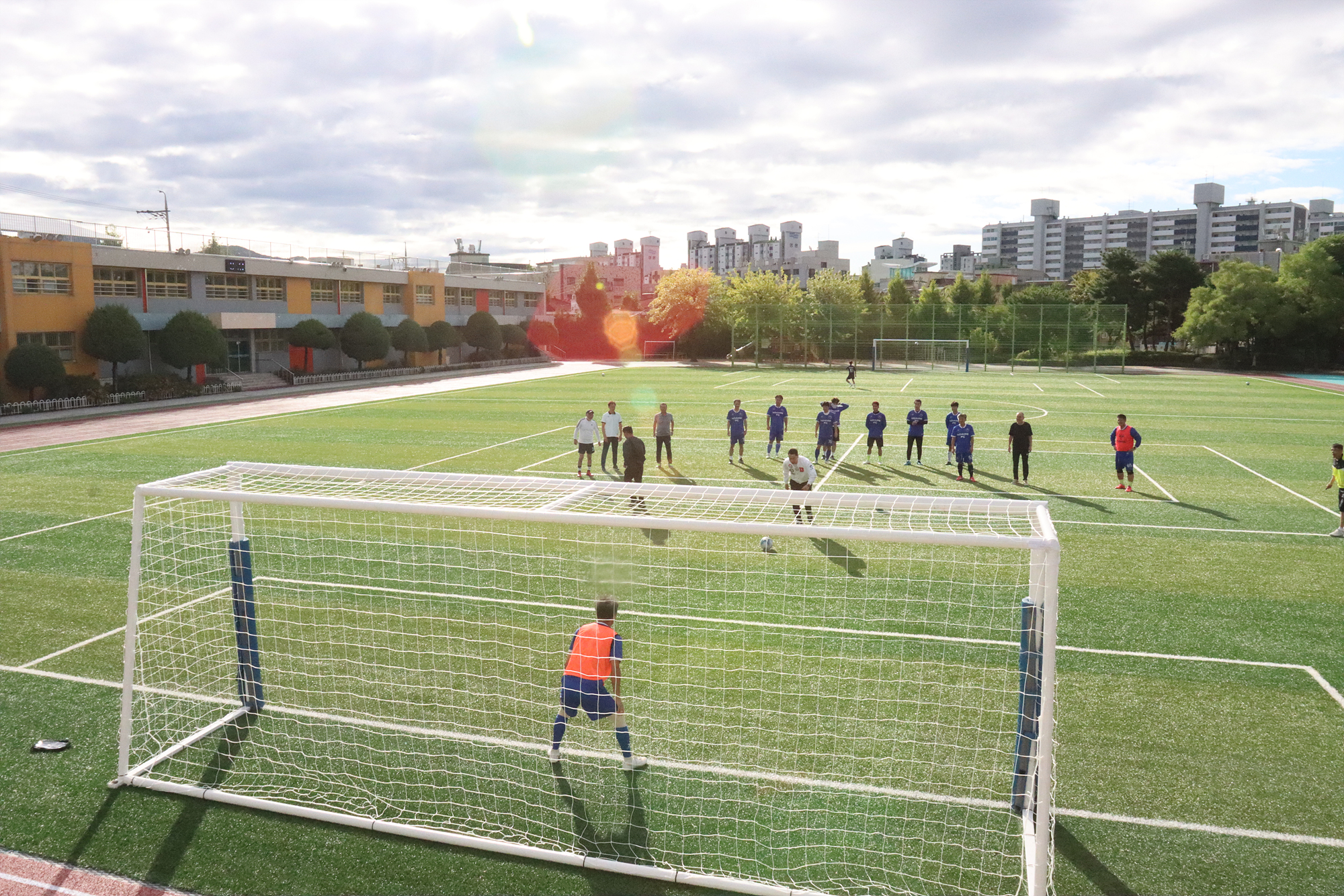 노해 축구회 격려