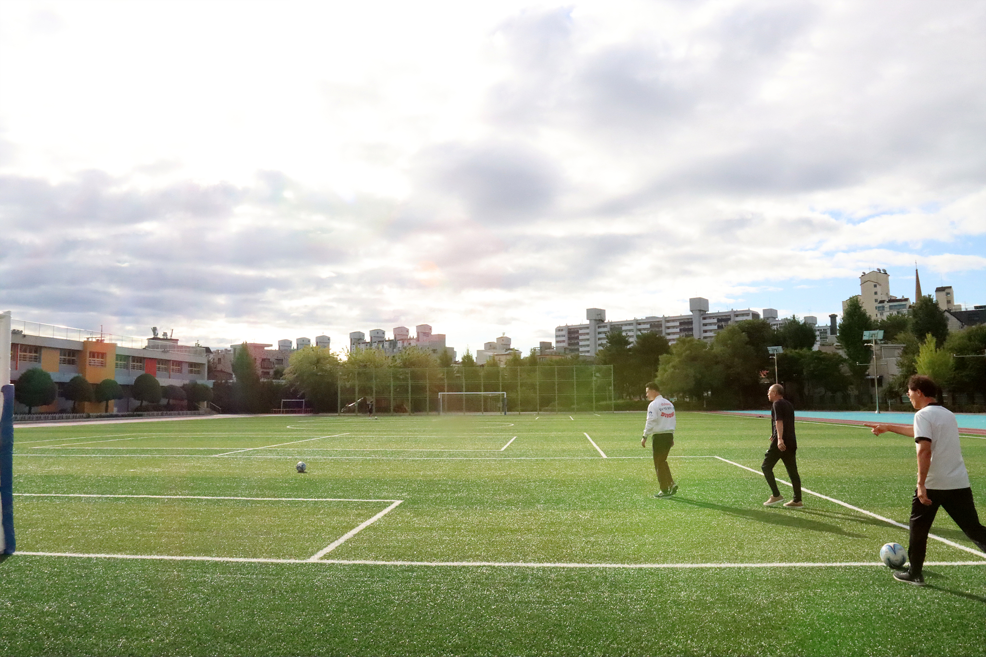 노해 축구회 격려