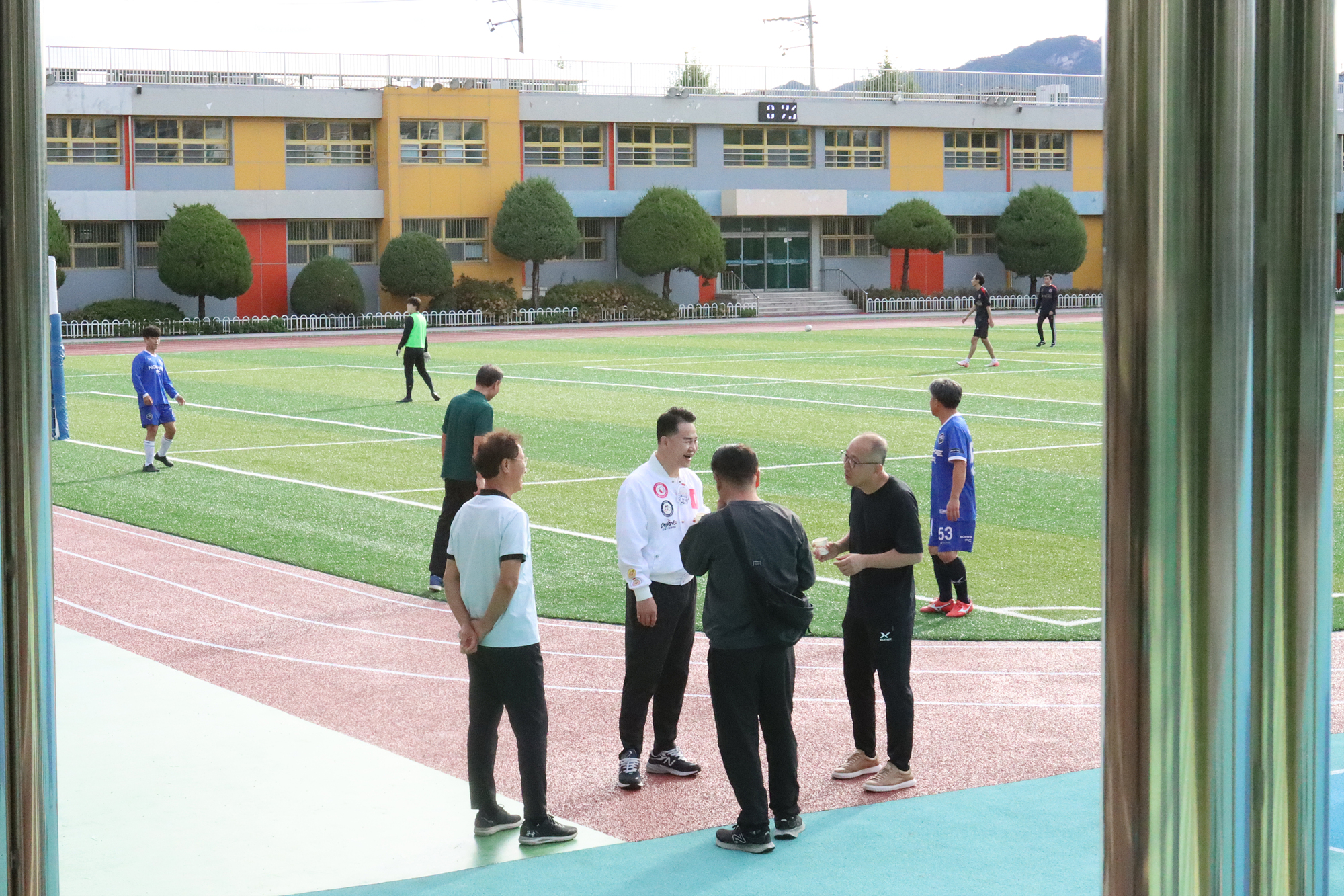 노해 축구회 격려