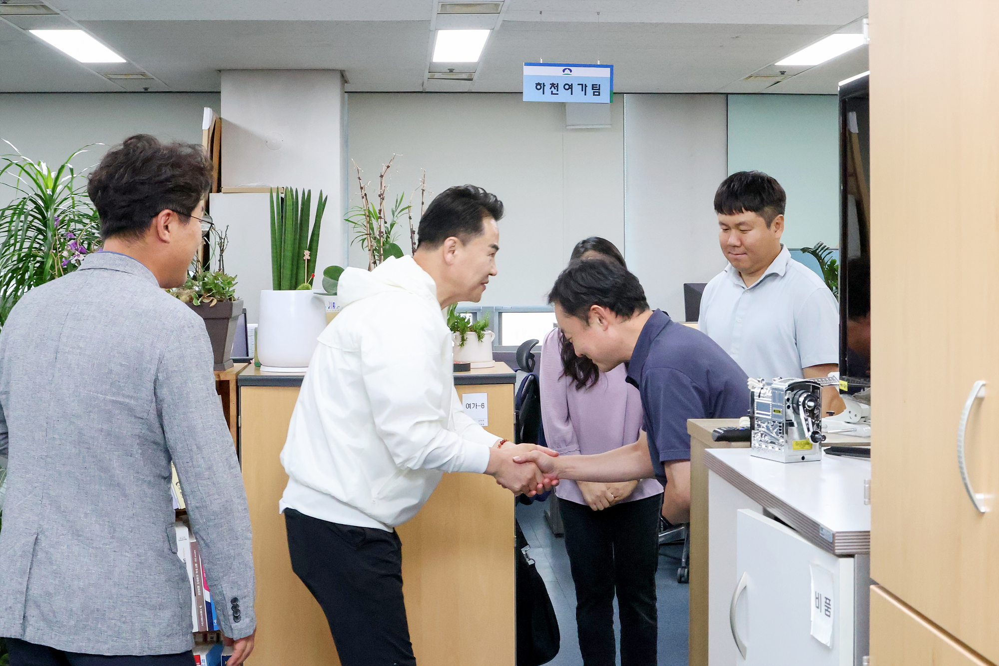 이달의 칭찬부서 방문(치수과)