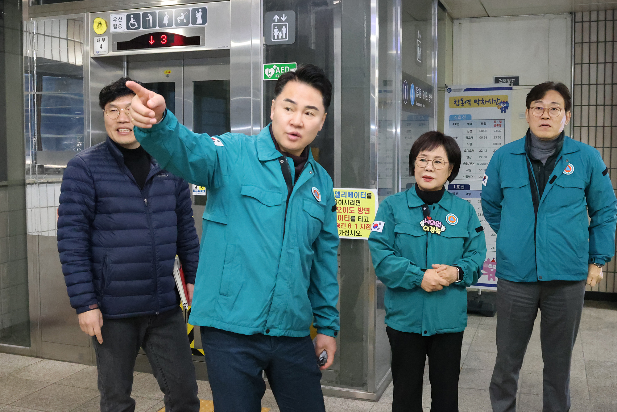 창동역 북측 환승통로 라운딩