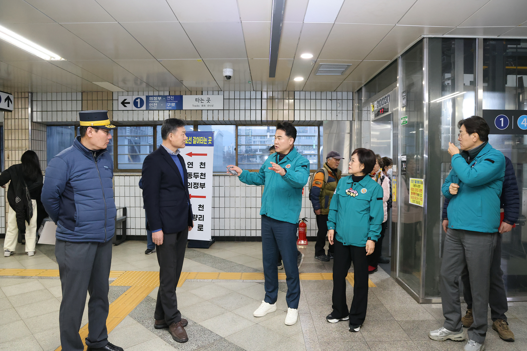 창동역 북측 환승통로 라운딩