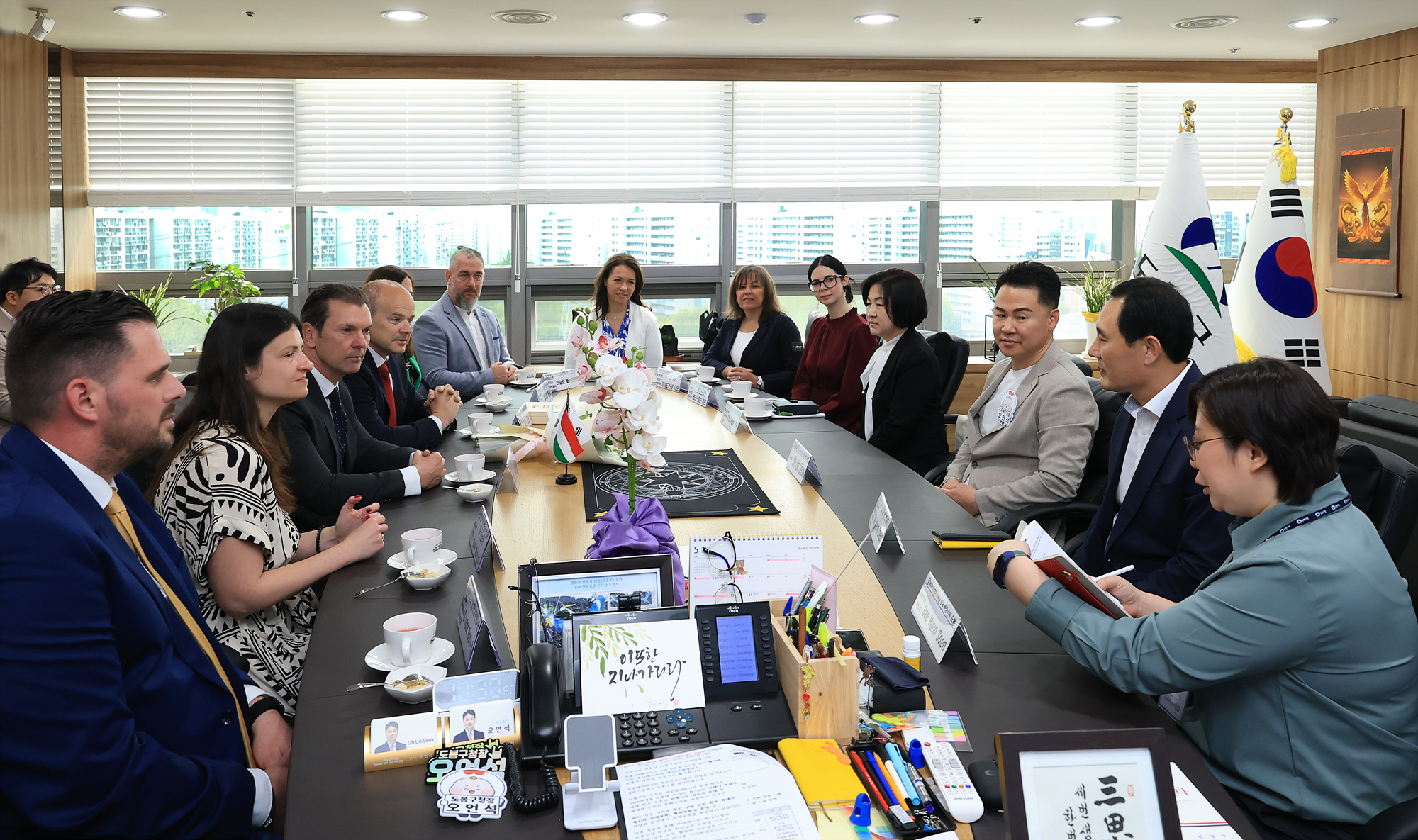 헝가리 부다페스트 18구역 구청장 방문