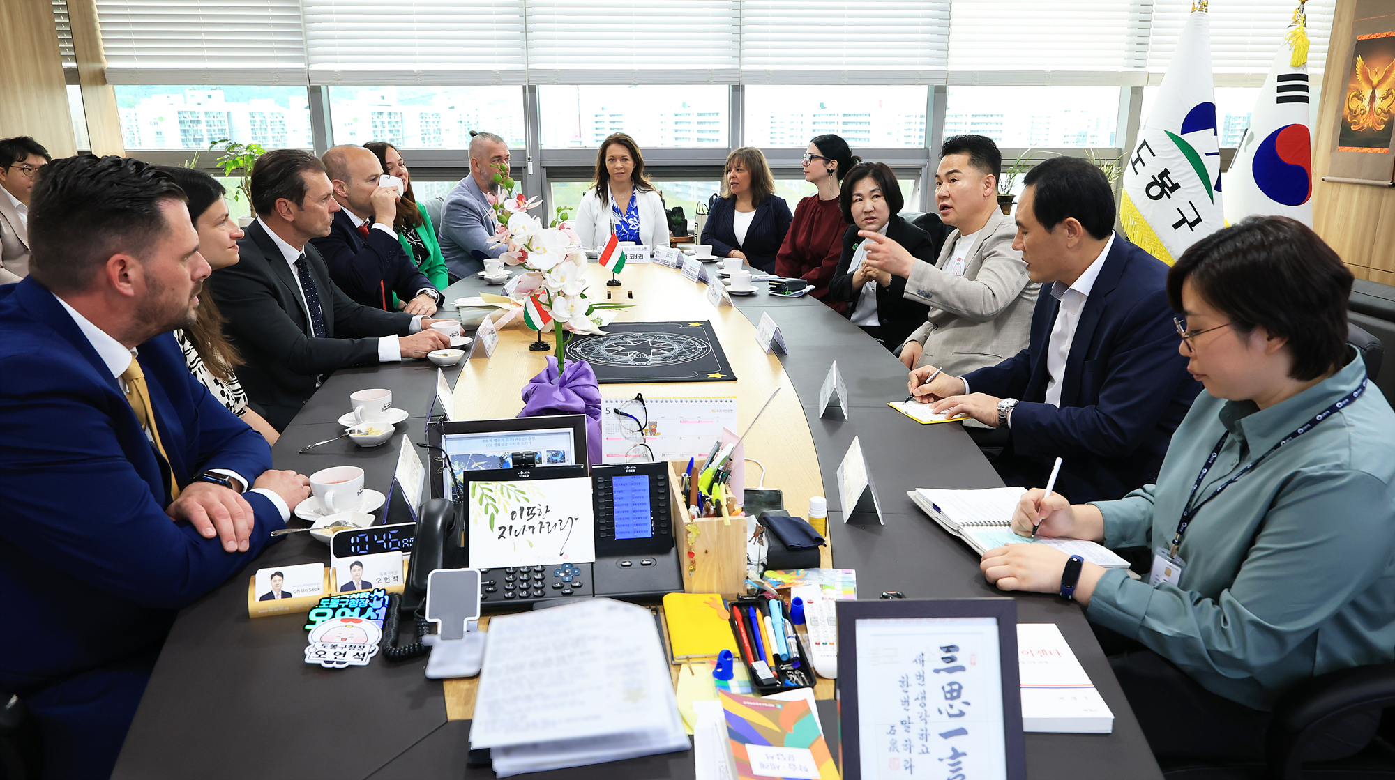 헝가리 부다페스트 18구역 구청장 방문
