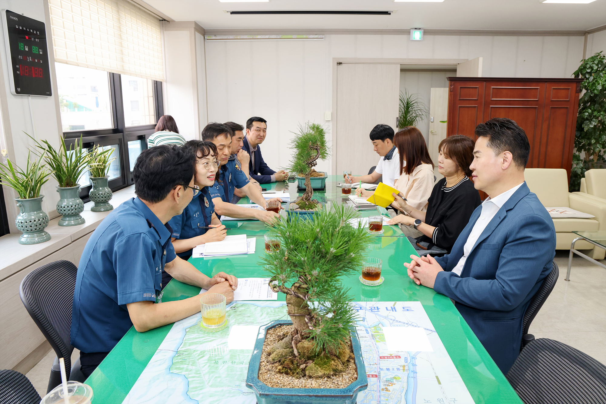도봉경찰서 구정 홍보 전광판 현장방문 해당 이미지 입니다