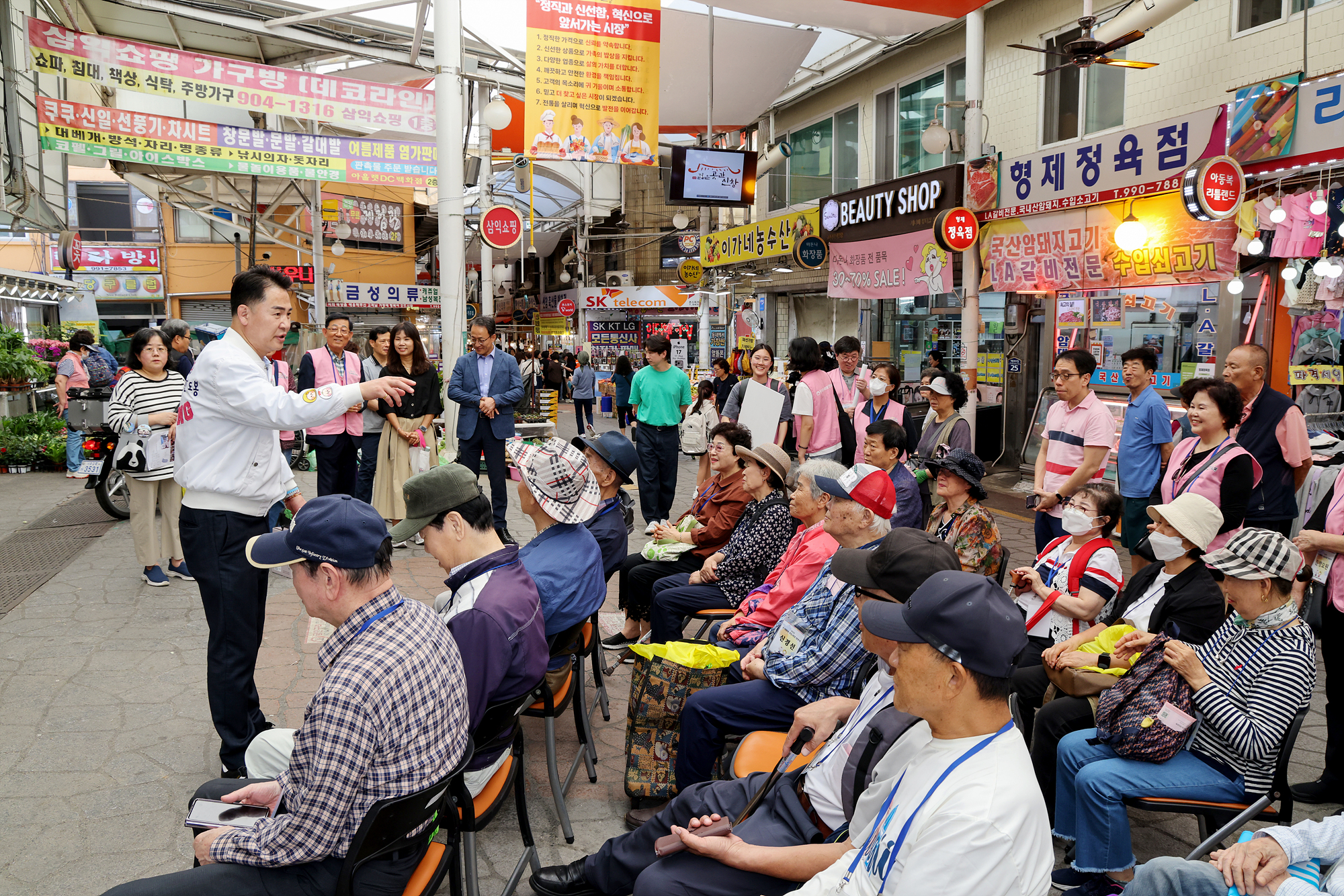창동골목시장, 신창시장 방문