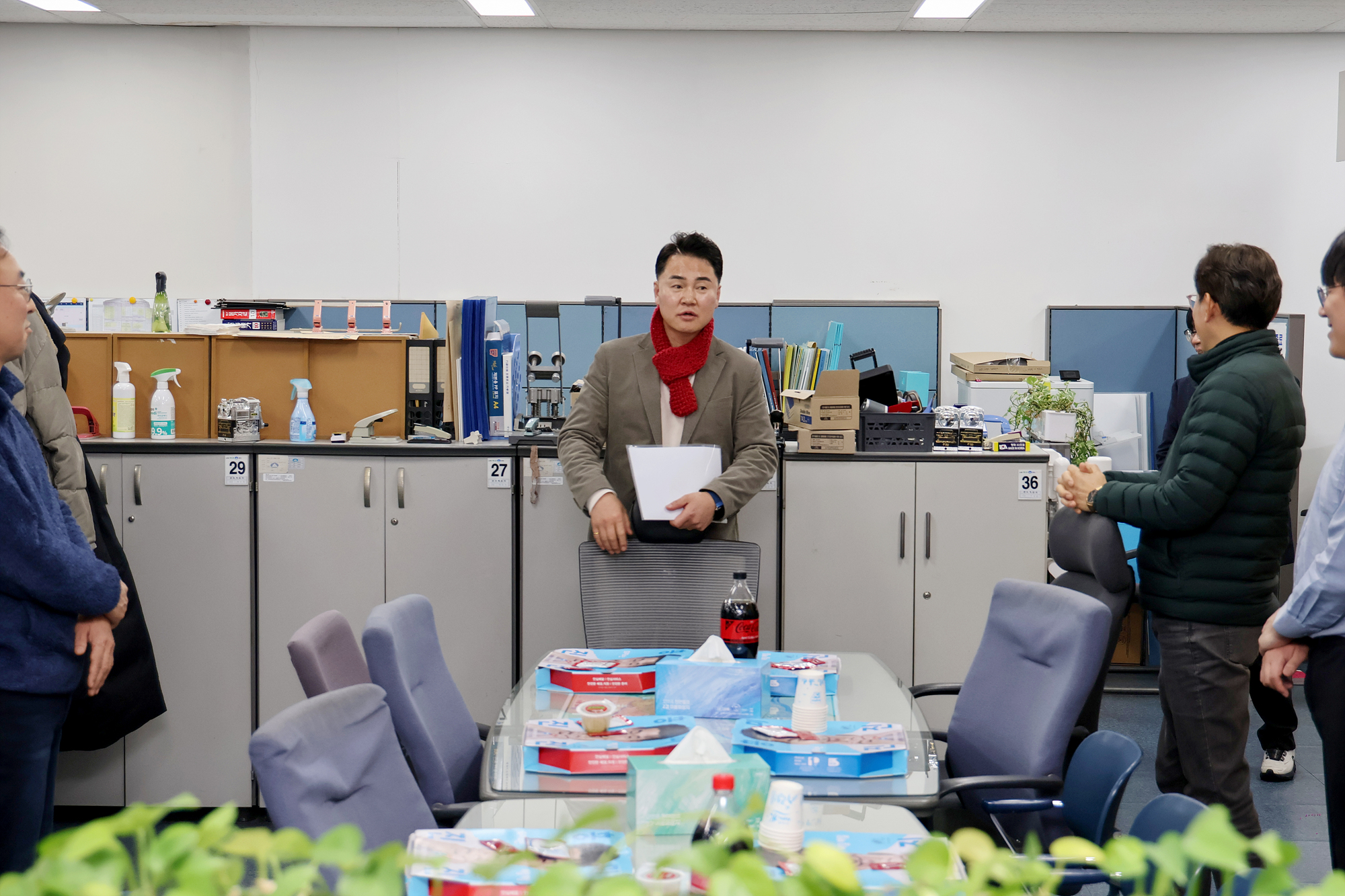 건축과 격려방문