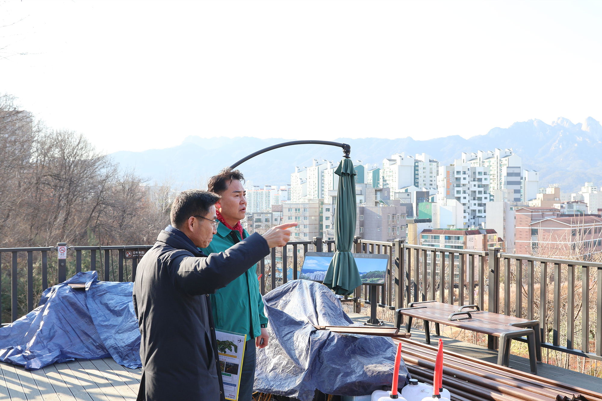 도봉둘레길(초안산구간) 조성사업 현장방문