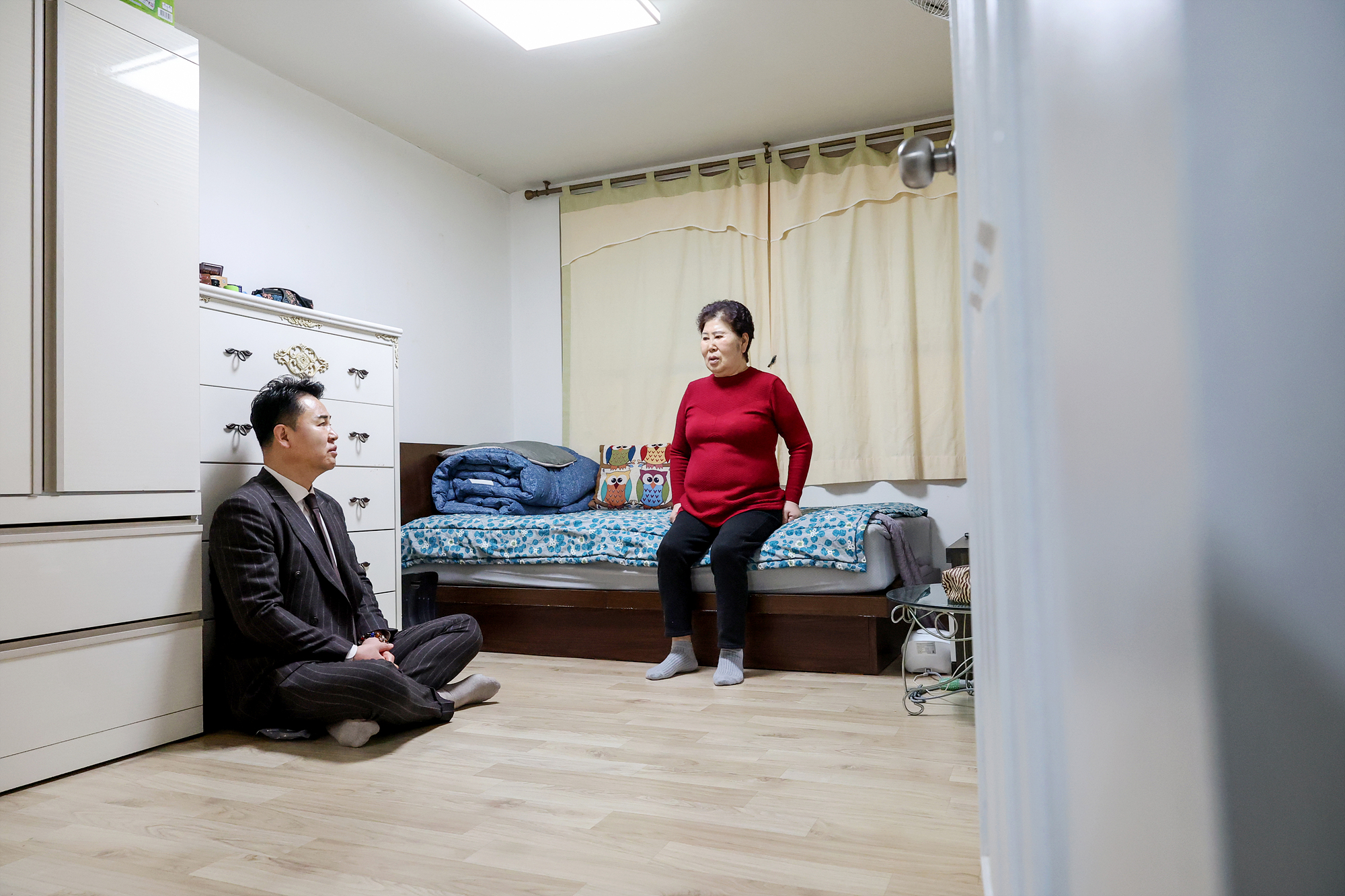 설 명절 독거 어르신 방문 인사