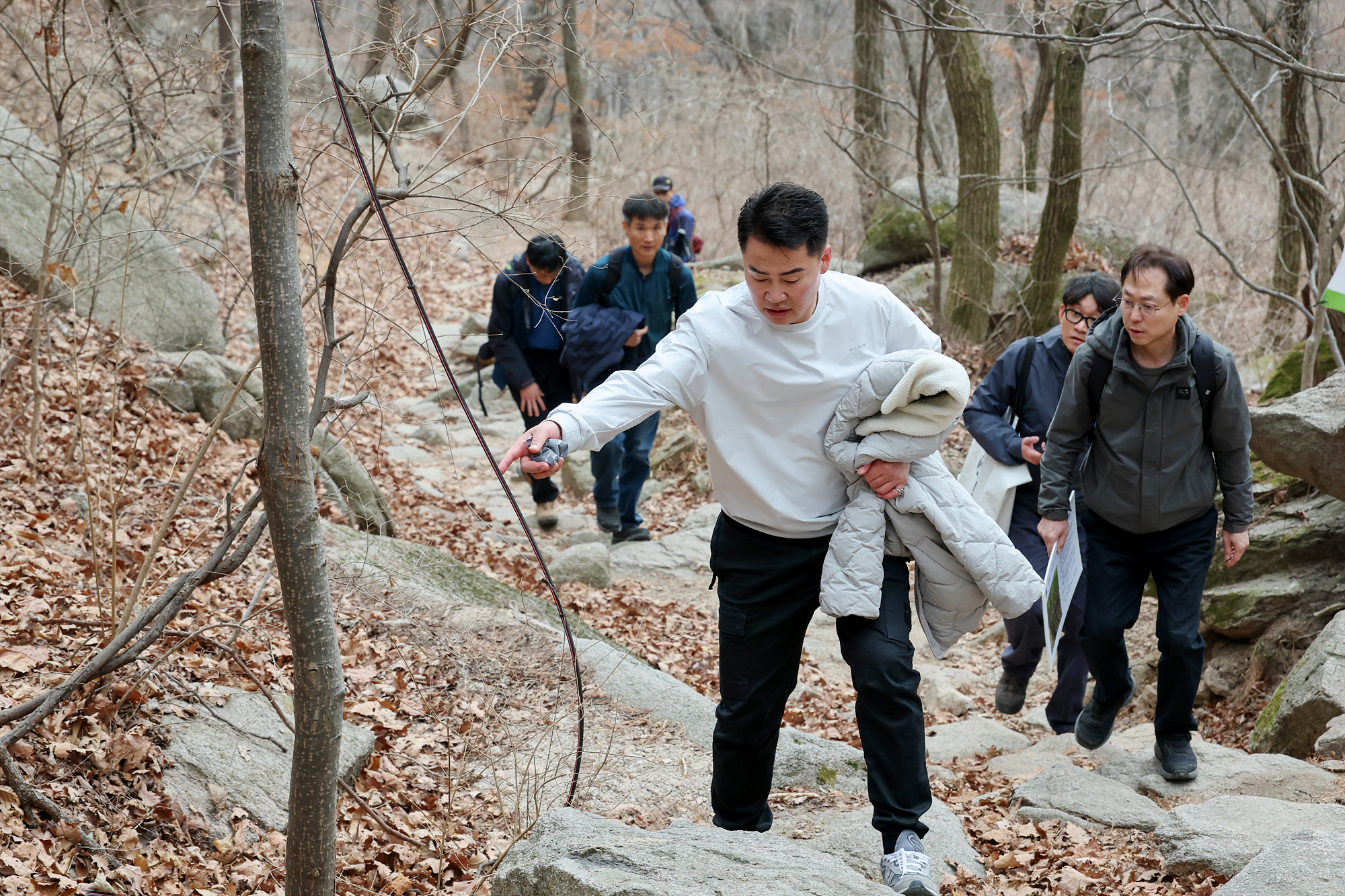 원통사 등반구간 안전점검