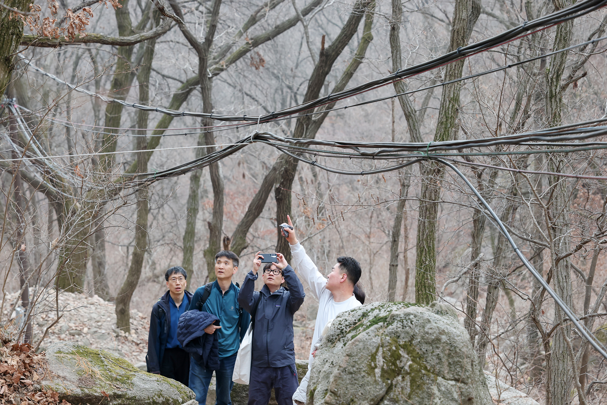 원통사 등반구간 안전점검
