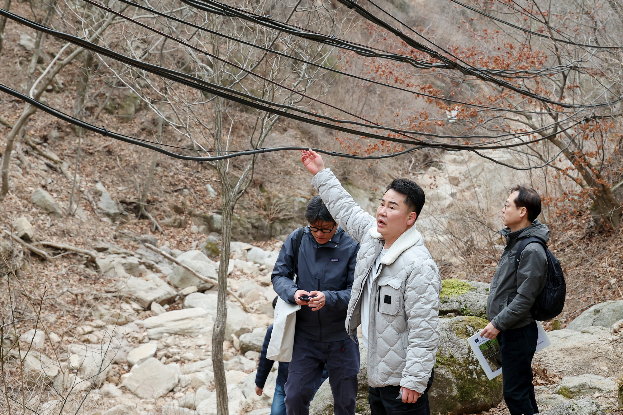 원통사 등반구간 안전점검
