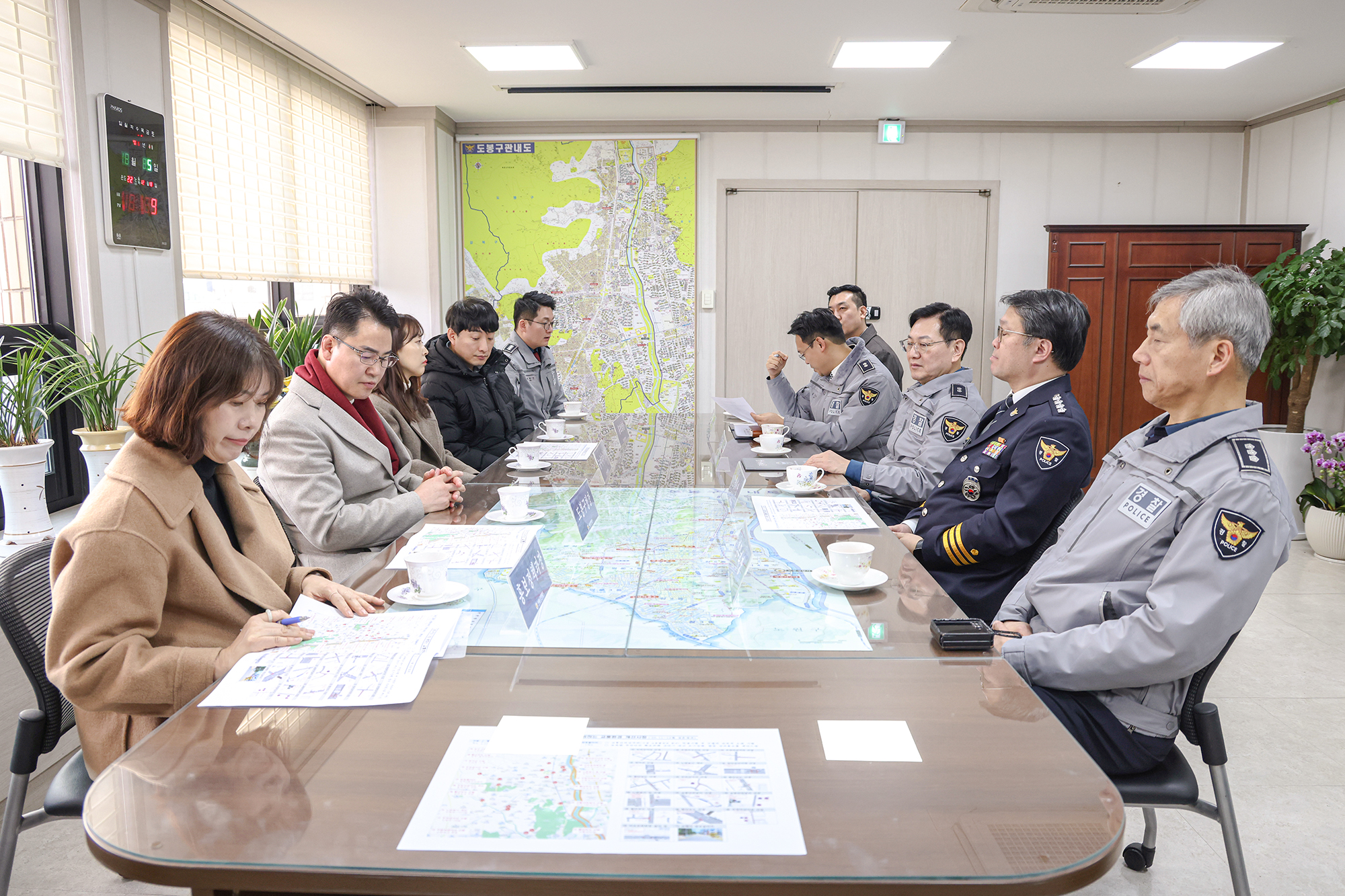 구정홍보 전광판 설치 준공 간담회