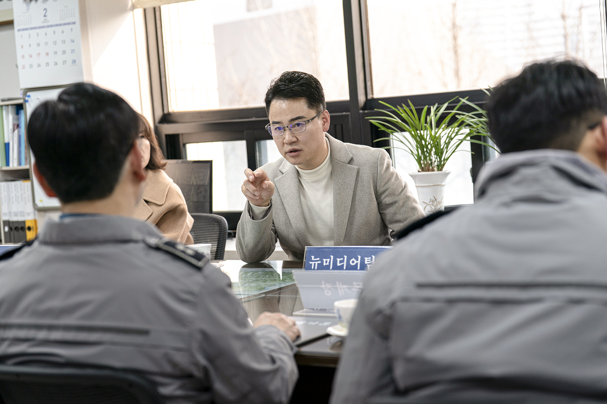 구정홍보 전광판 설치 준공 간담회