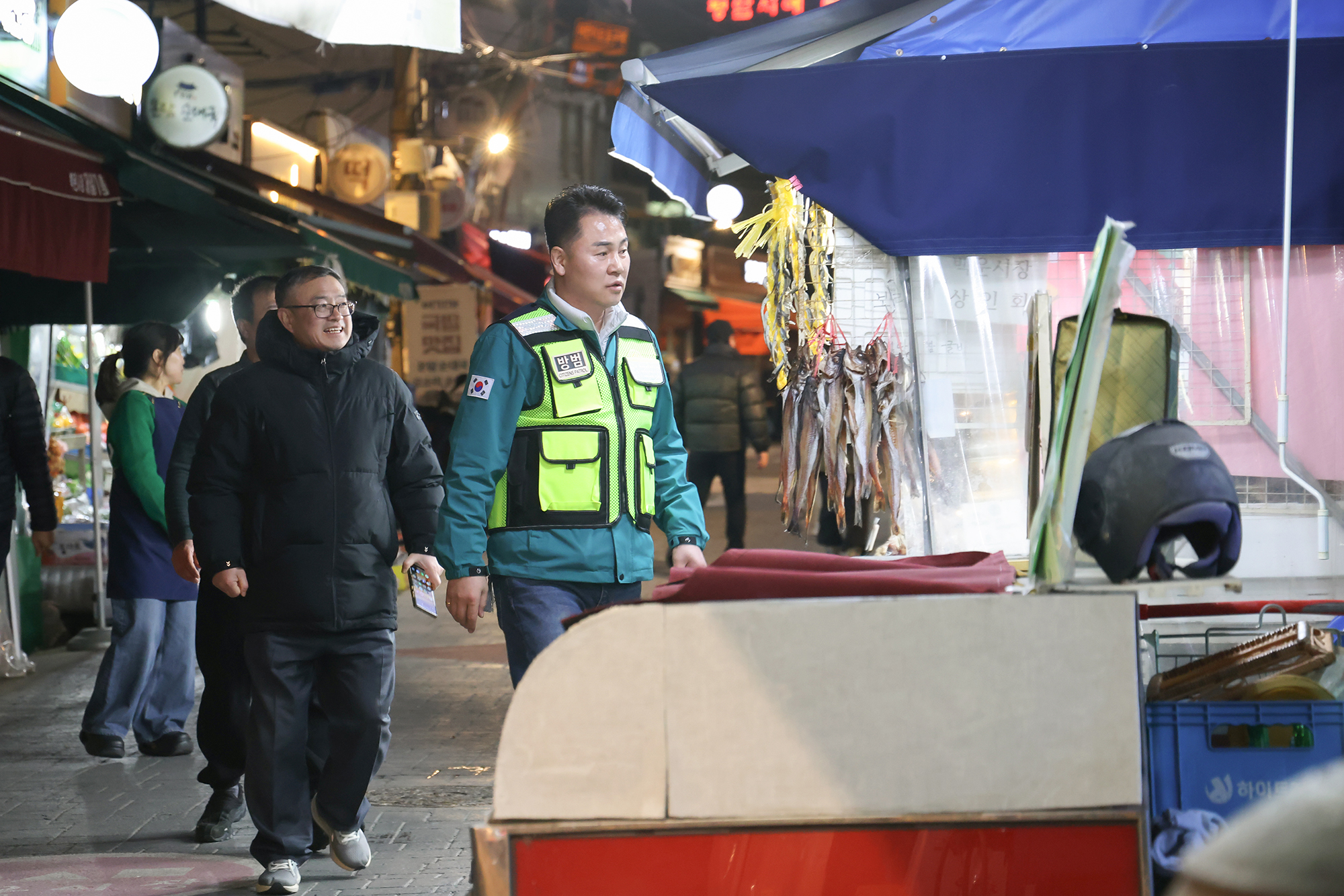 백운시장 일대 야간 현장순찰