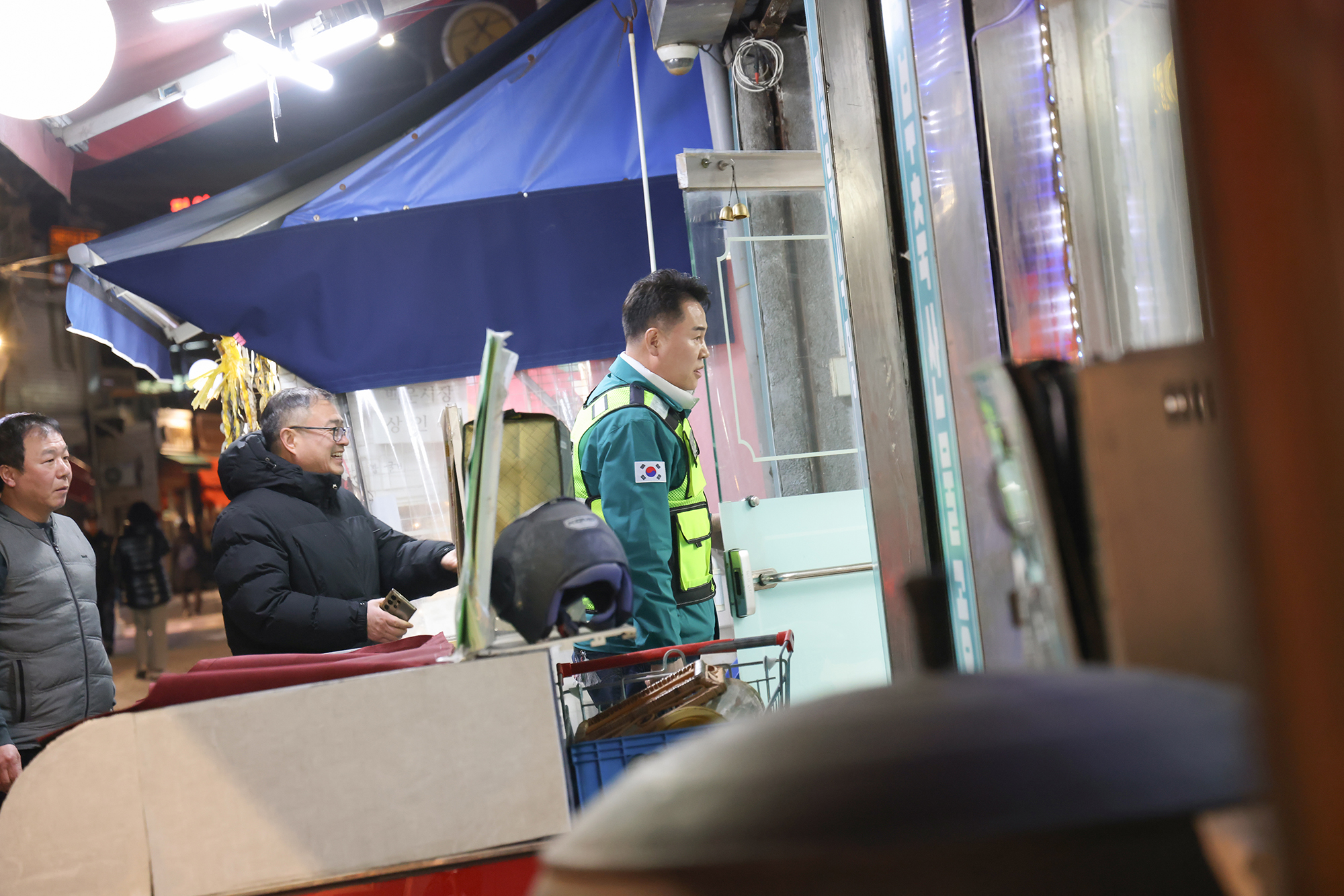 백운시장 일대 야간 현장순찰