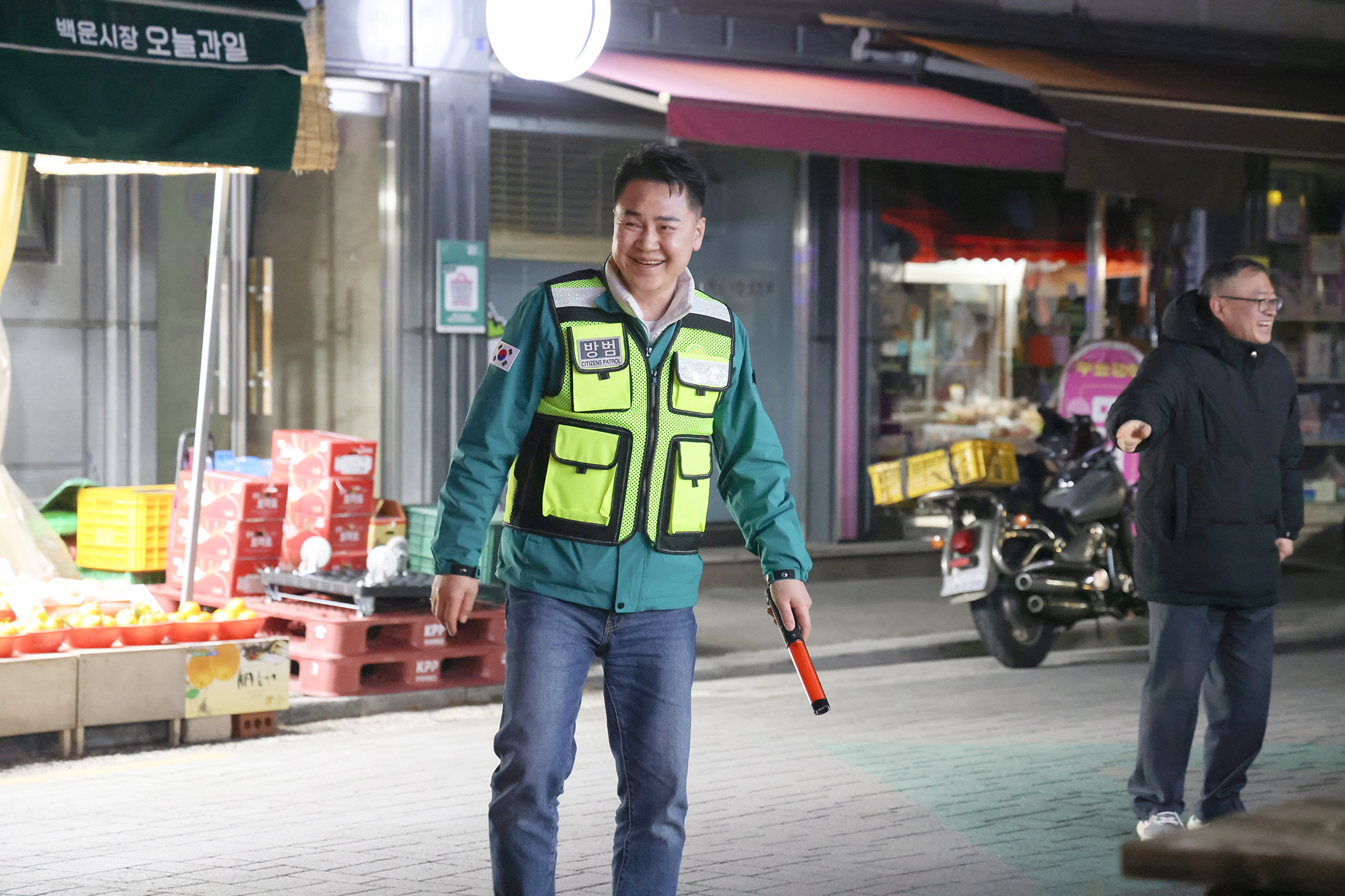 백운시장 일대 야간 현장순찰