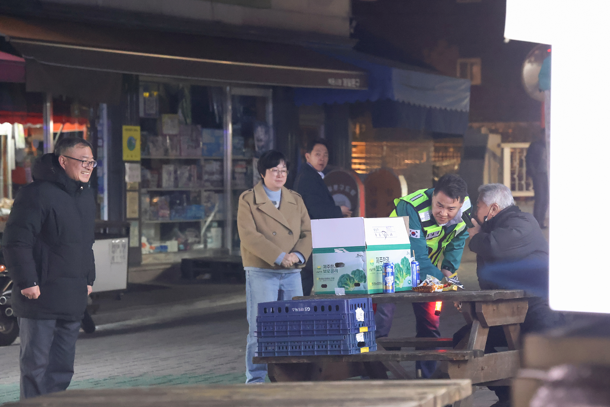 백운시장 일대 야간 현장순찰