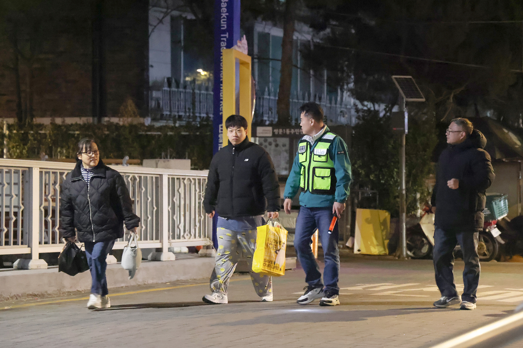 백운시장 일대 야간 현장순찰
