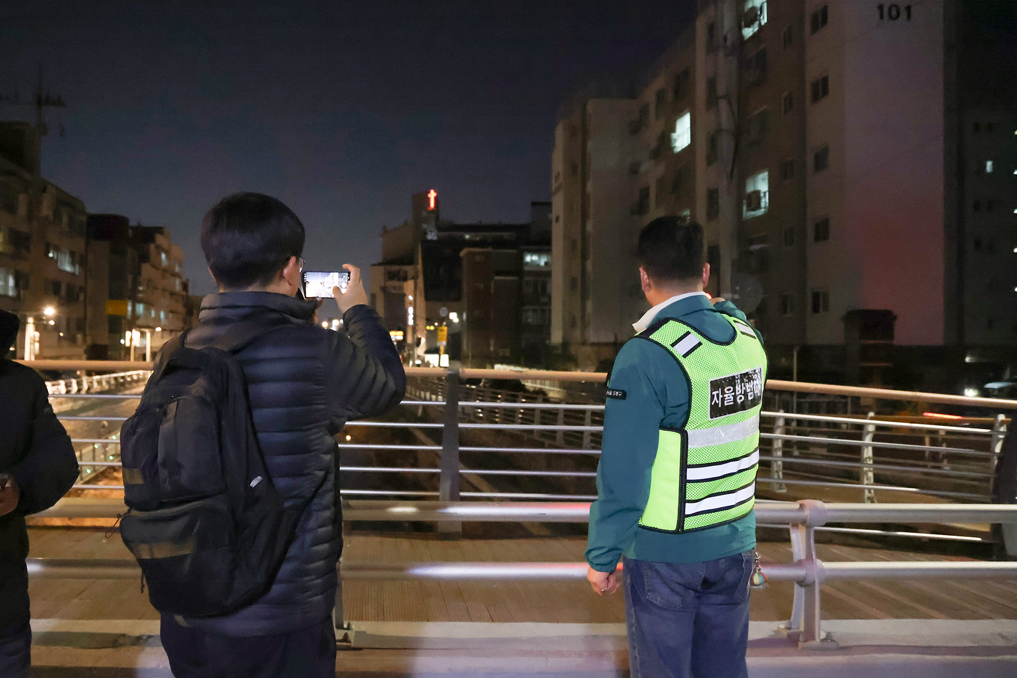 백운시장 일대 야간 현장순찰