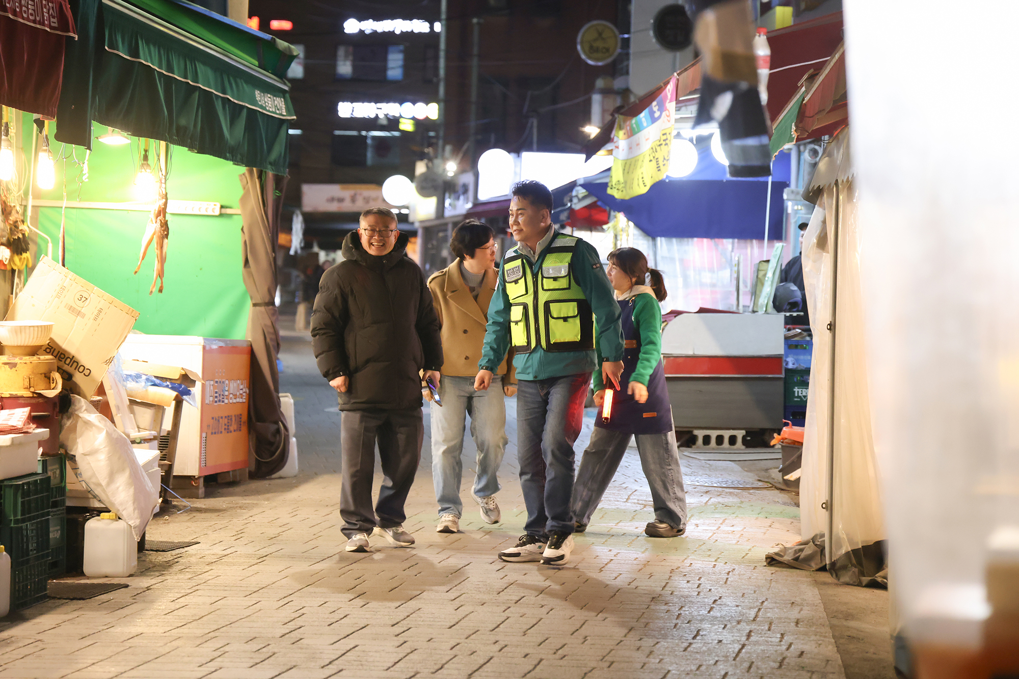 백운시장 일대 야간 현장순찰