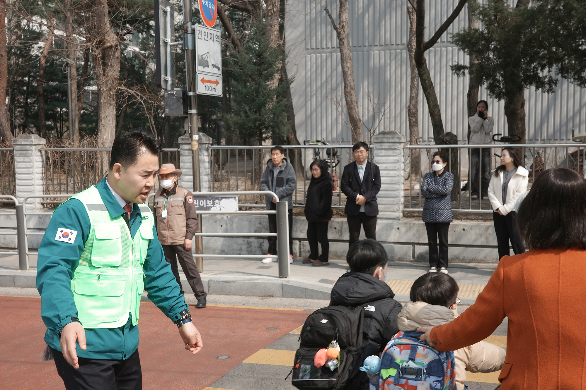 초당초 어린이 하교 지도