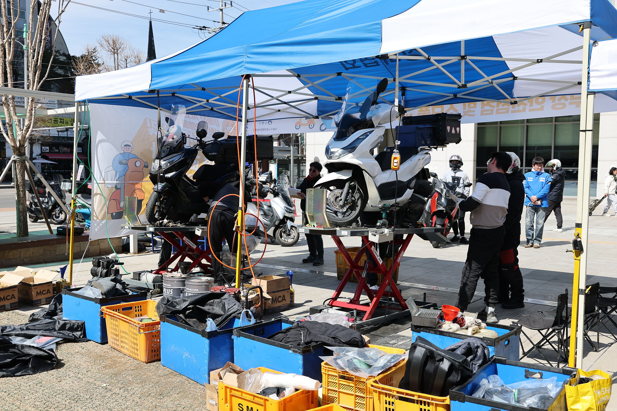 배달플랫폼 종사자 이륜차 무상 안전점검 및 소모품 교체