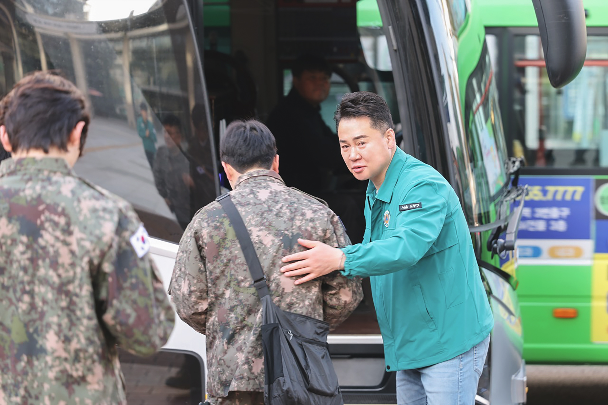 예비군 훈련 환송