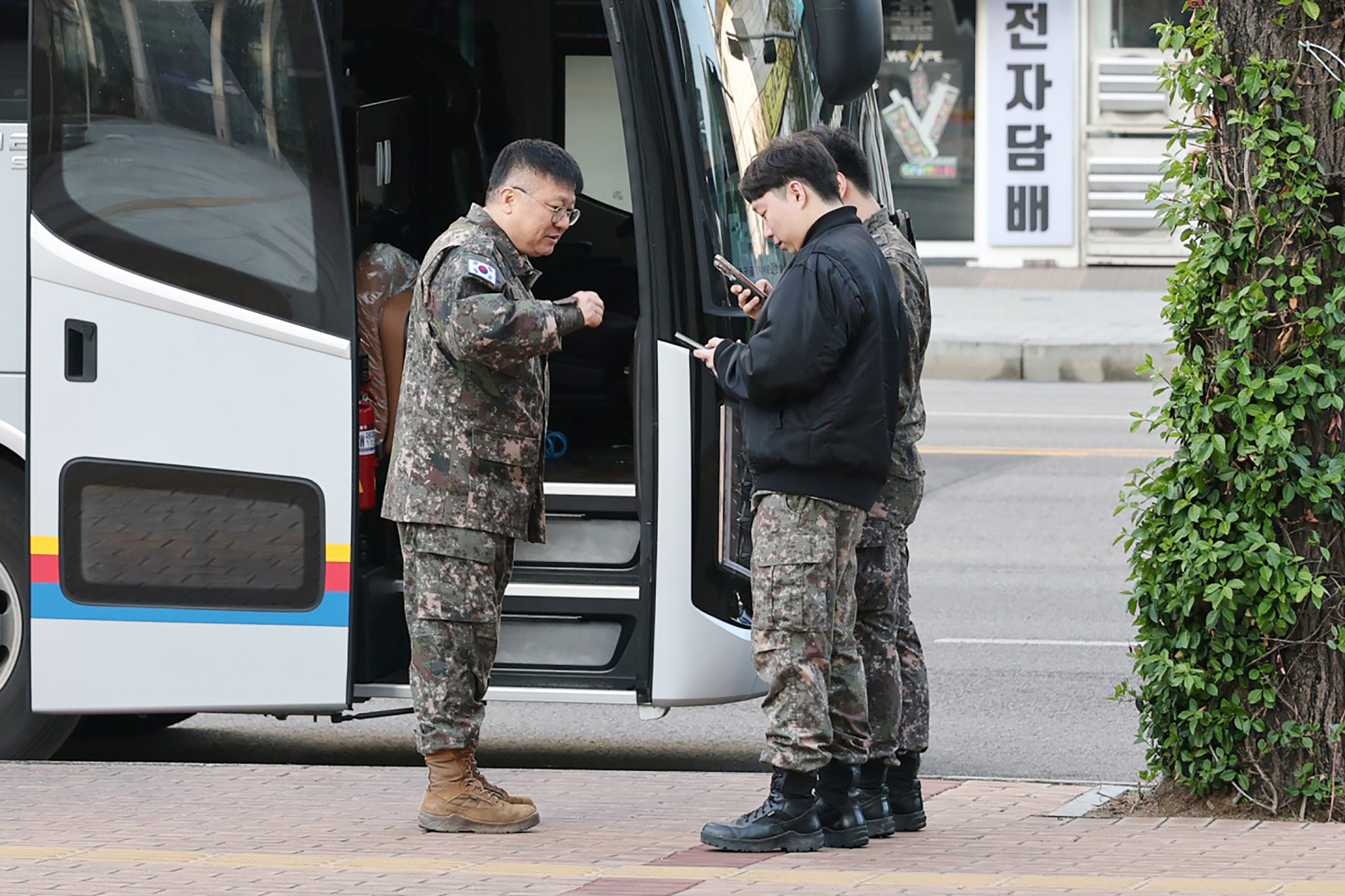 예비군 훈련 환송