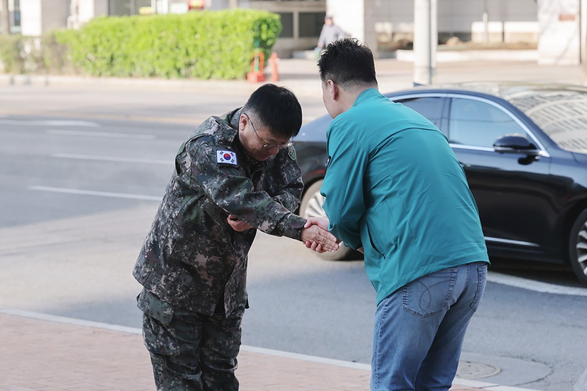 예비군 훈련 환송