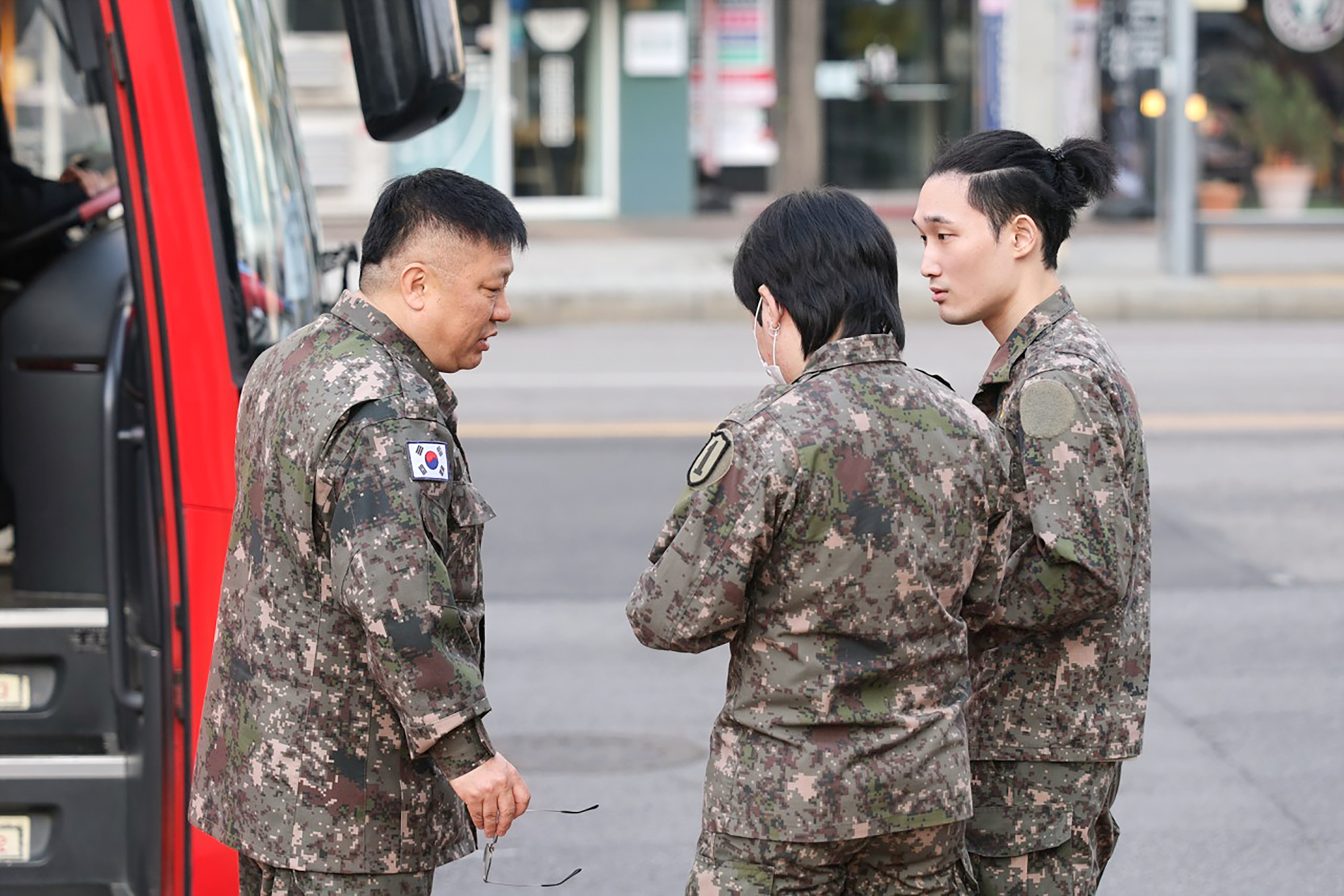 예비군 훈련 환송