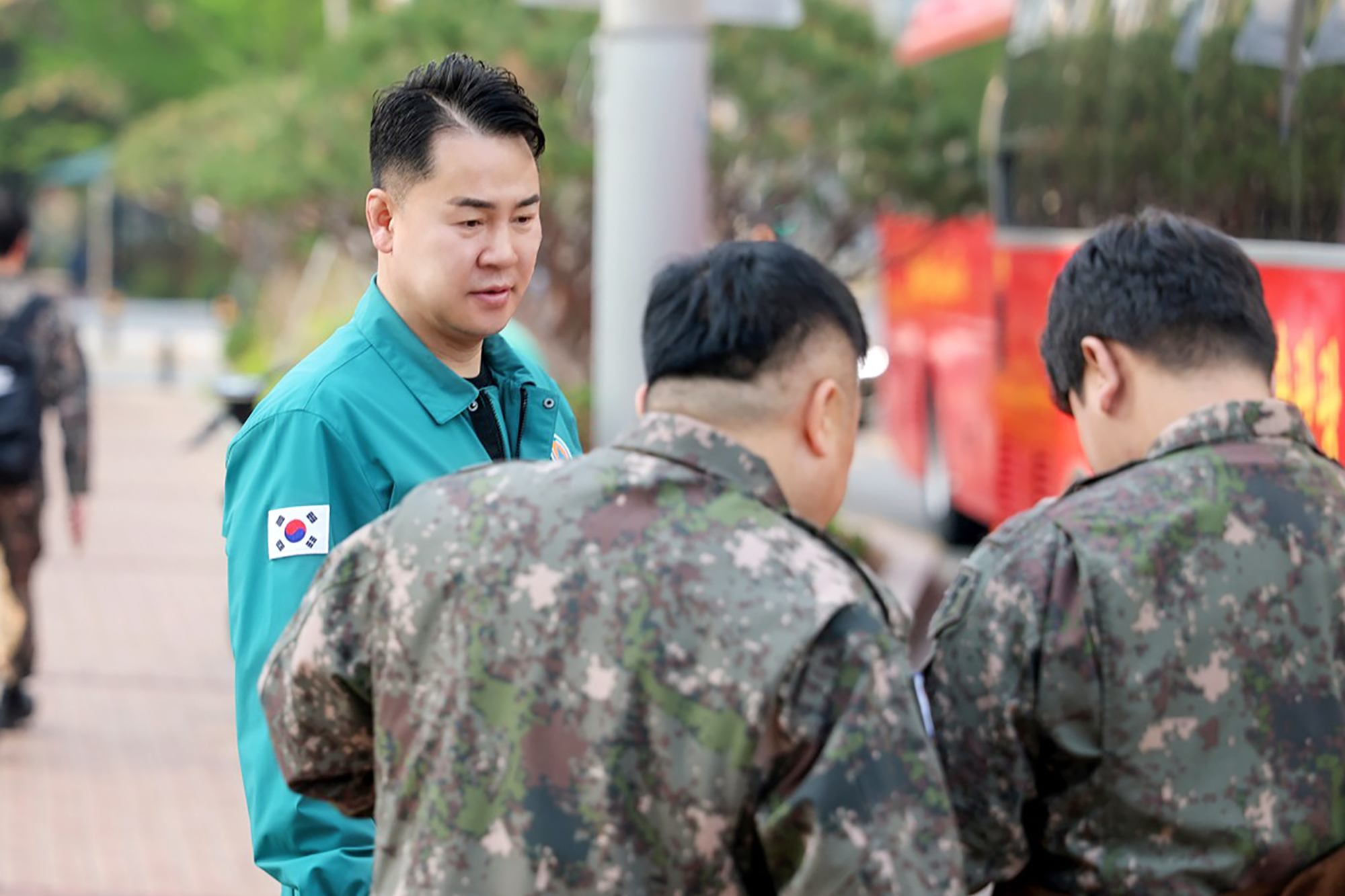 예비군 훈련 환송
