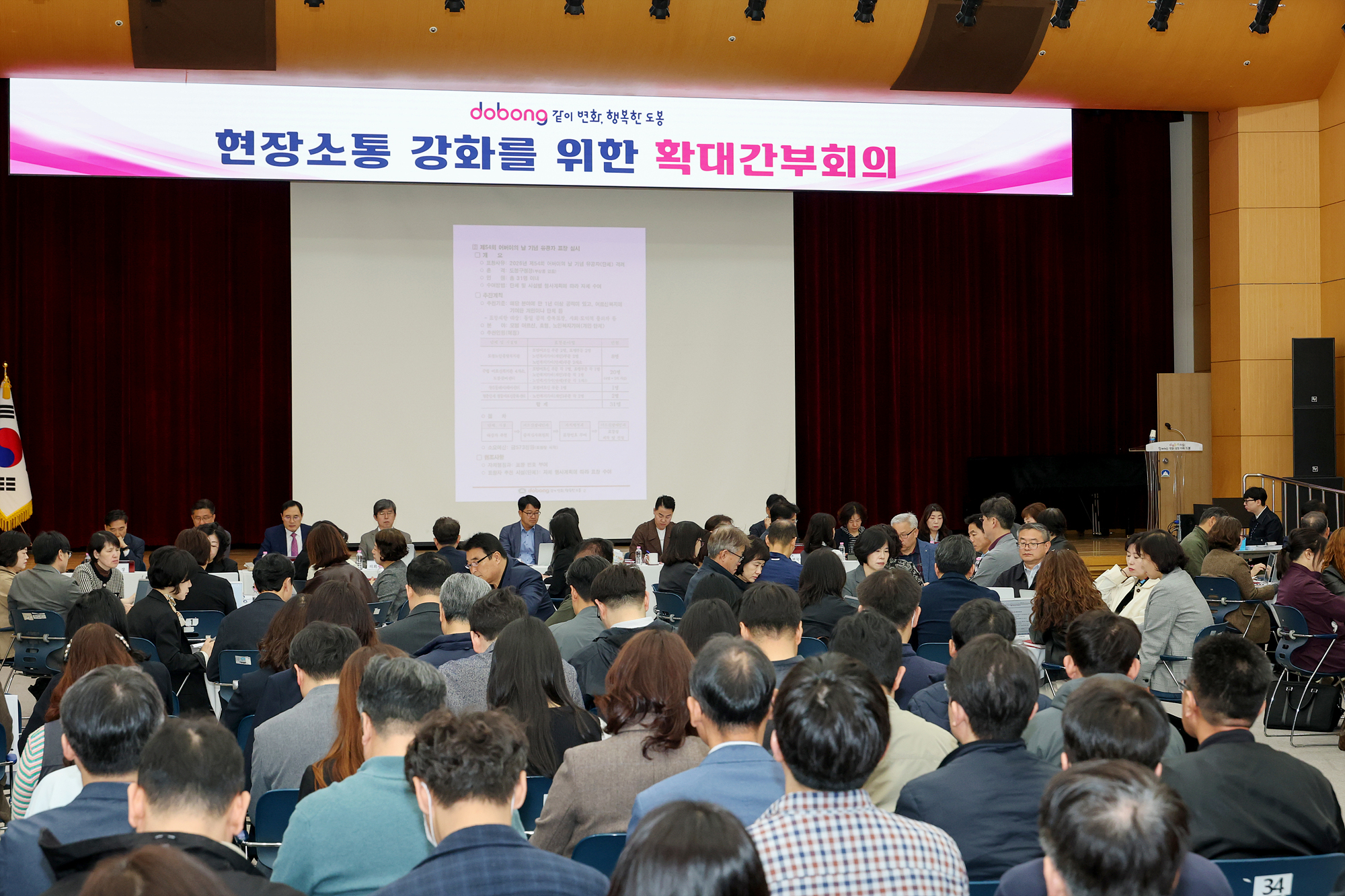 확대간부회의 및 청렴교육