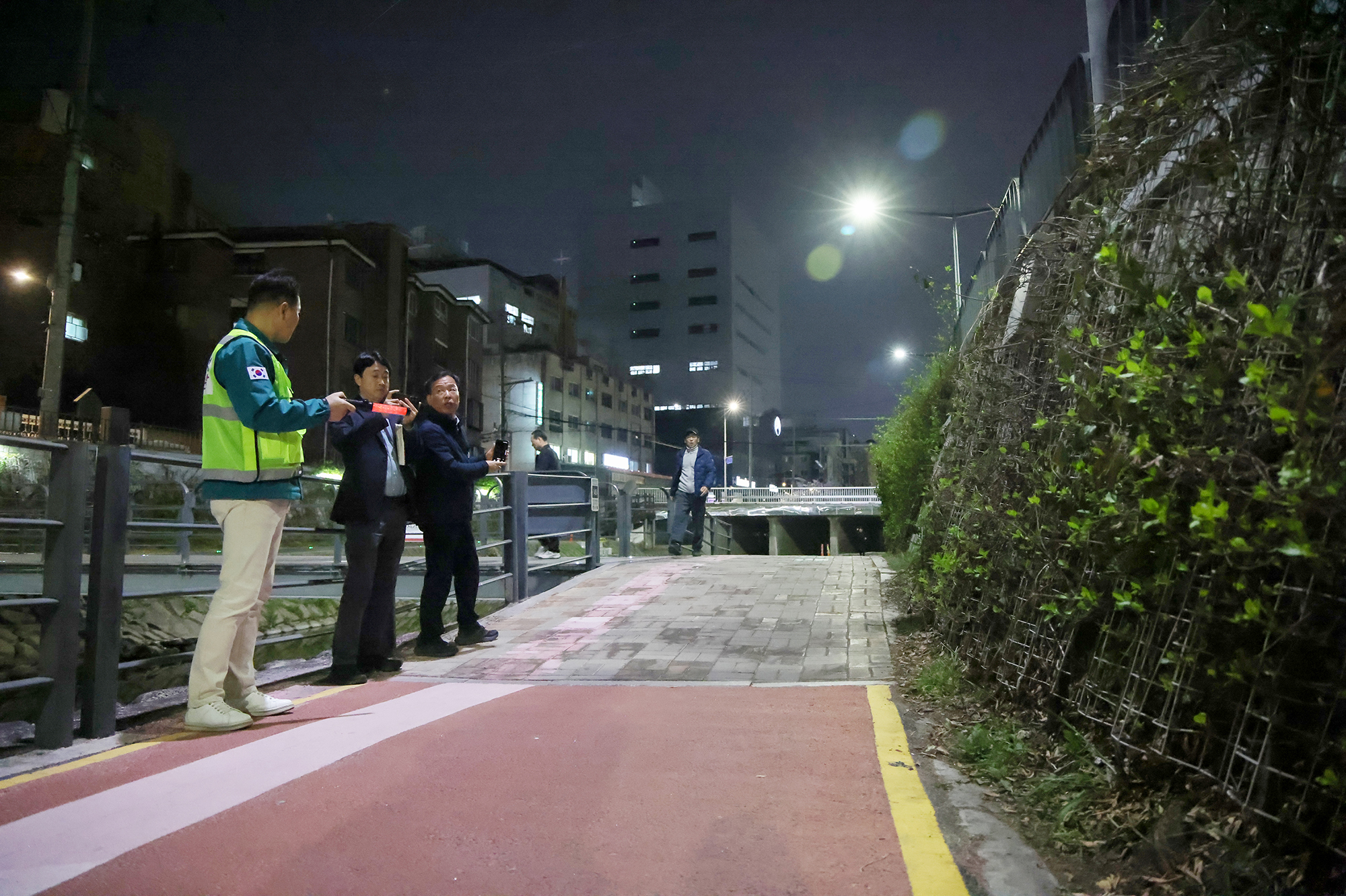 중랑천, 방학천 점등 현장점검