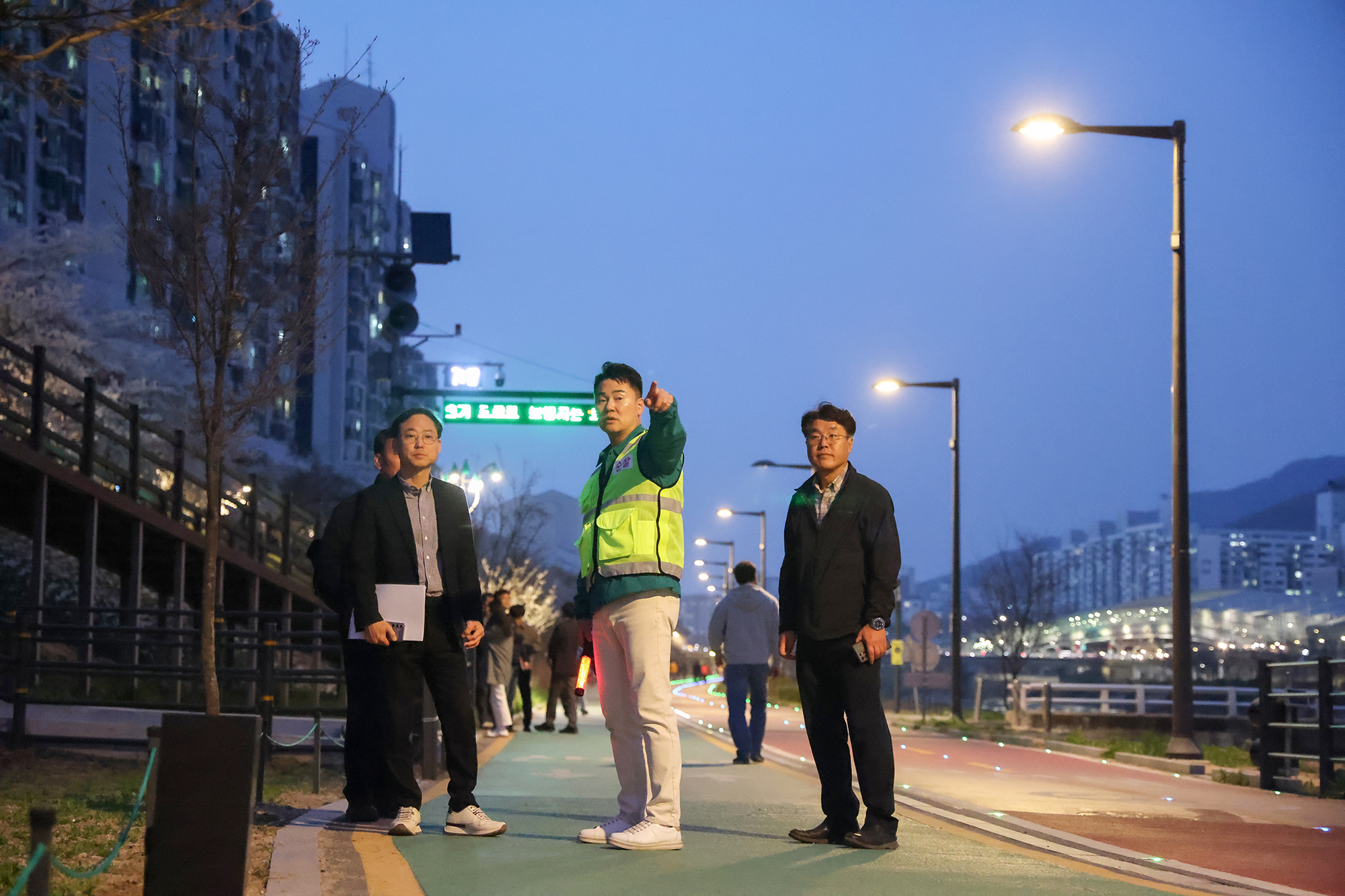 중랑천, 방학천 점등 현장점검