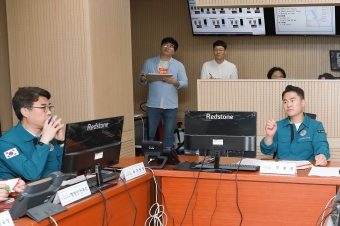 태풍대비 비상대책회의 및 방학천 점검