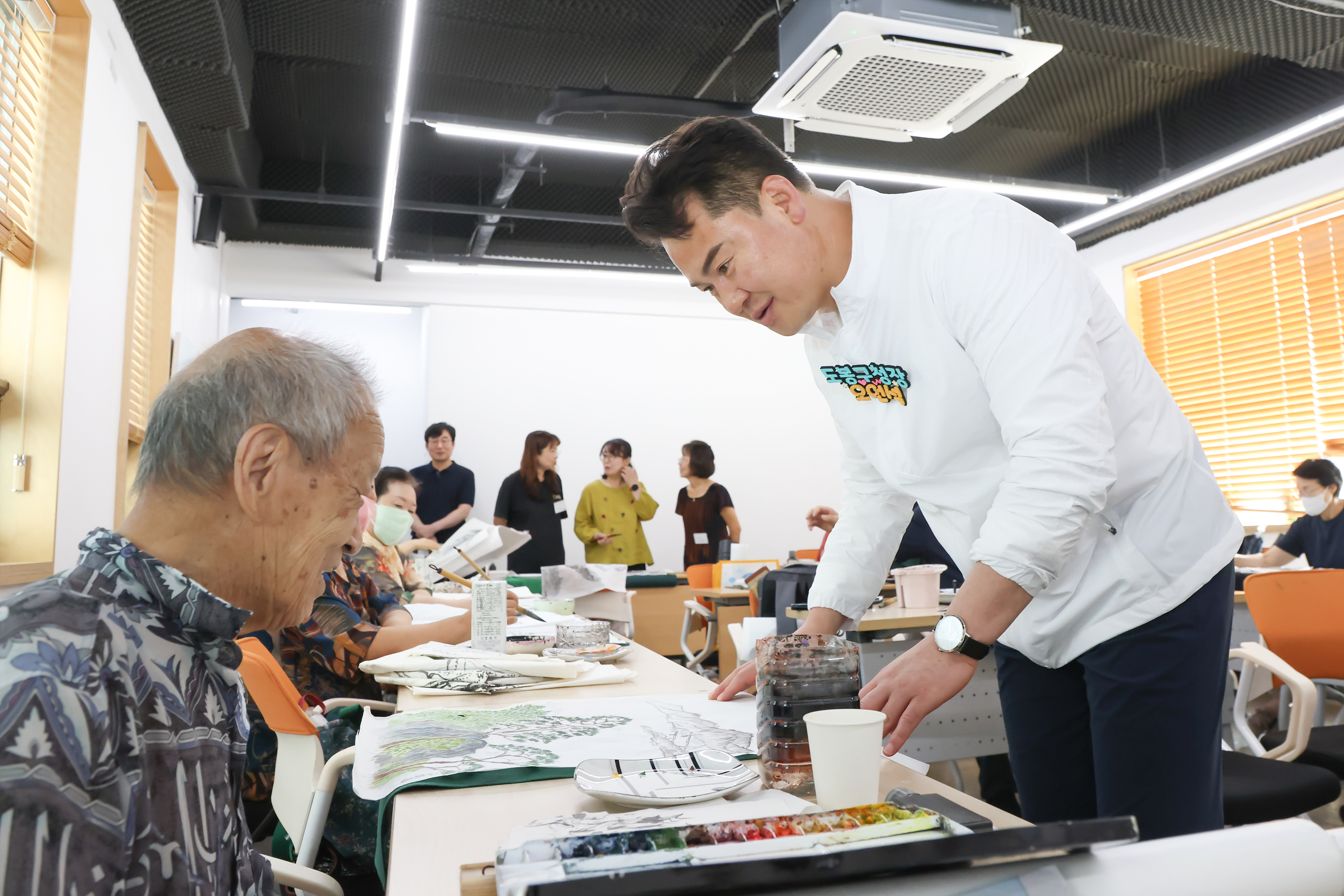 교양강좌 현장방문- 방학2동 수묵화