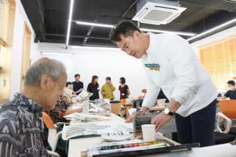 교양강좌 현장방문- 방학2동 수묵화
