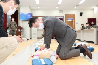 재난상황대비 여성예비군 심폐소생술교육