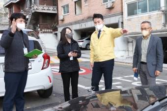어린이보호구역 등 관내 불법주정차 단속 현장방문