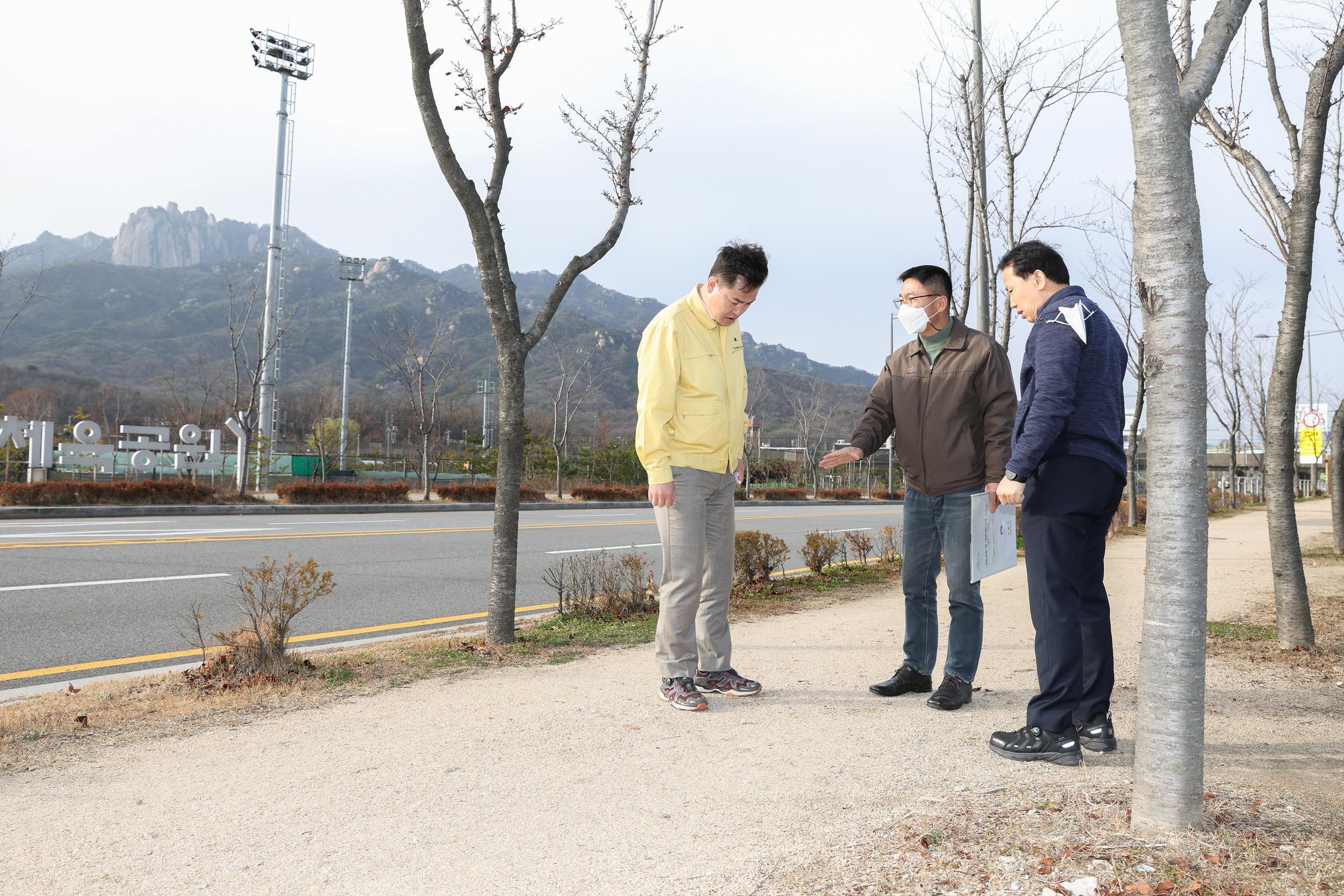 도봉산 공영주차장 및 중랑천 현장점검