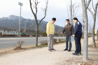 도봉산 공영주차장 및 중랑천 현장점검