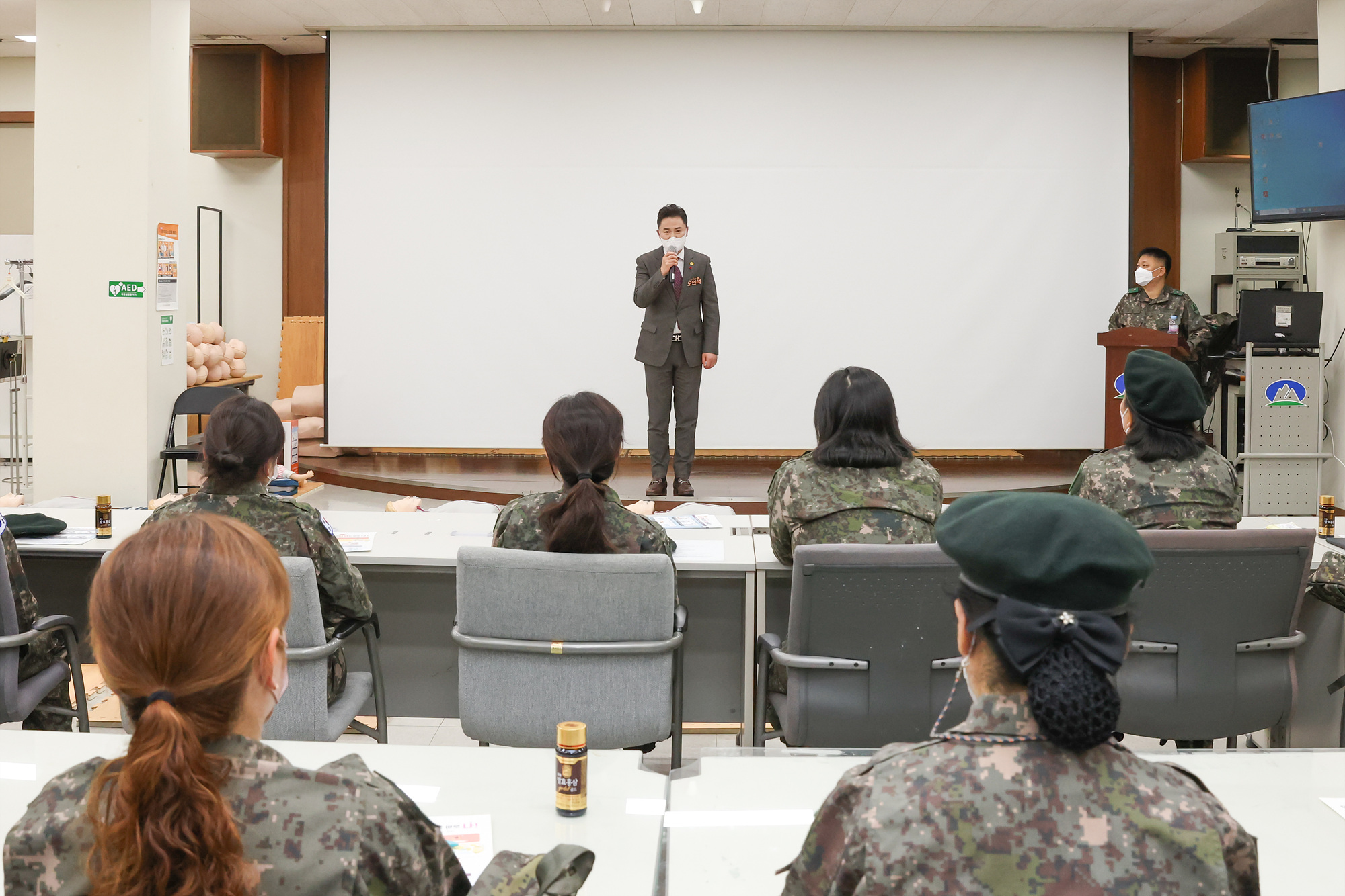 재난상황대비 여성예비군 심폐소생술교육