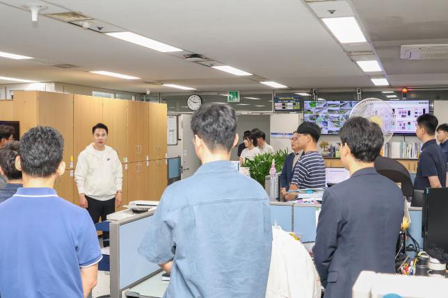 이달의 칭찬부서 방문(치수과)