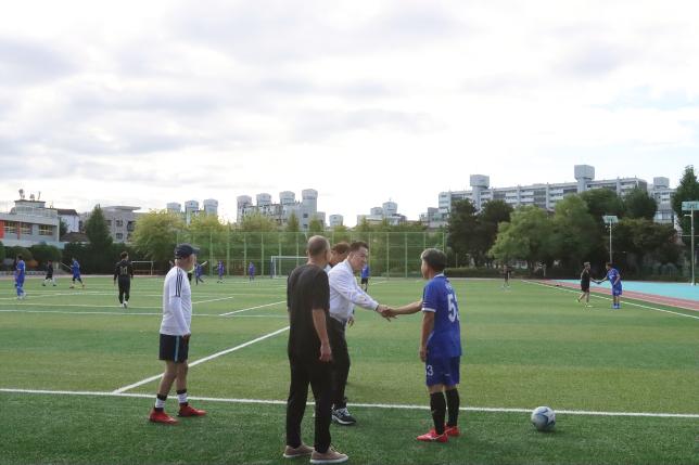 노해 축구회 격려